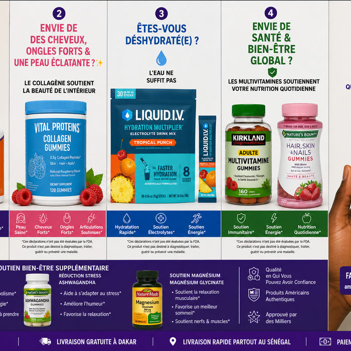 Guide pour choisir ses vitamines et compléments alimentaires au Sénégal -- American Elite Africa