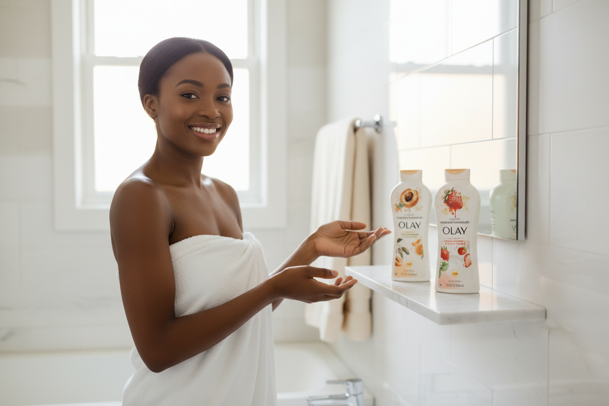 Savon et gel douche américains pour la routine soin du corps au Sénégal -- Caress, Dove et Aveeno disponibles chez American Elite Africa