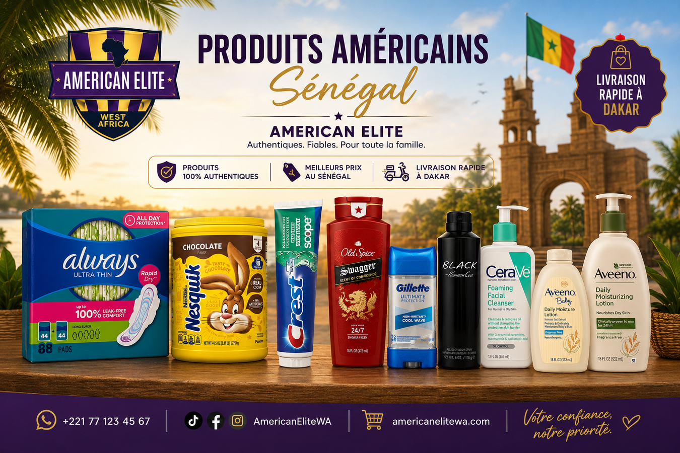 Produits Américains Sénégal | American Elite