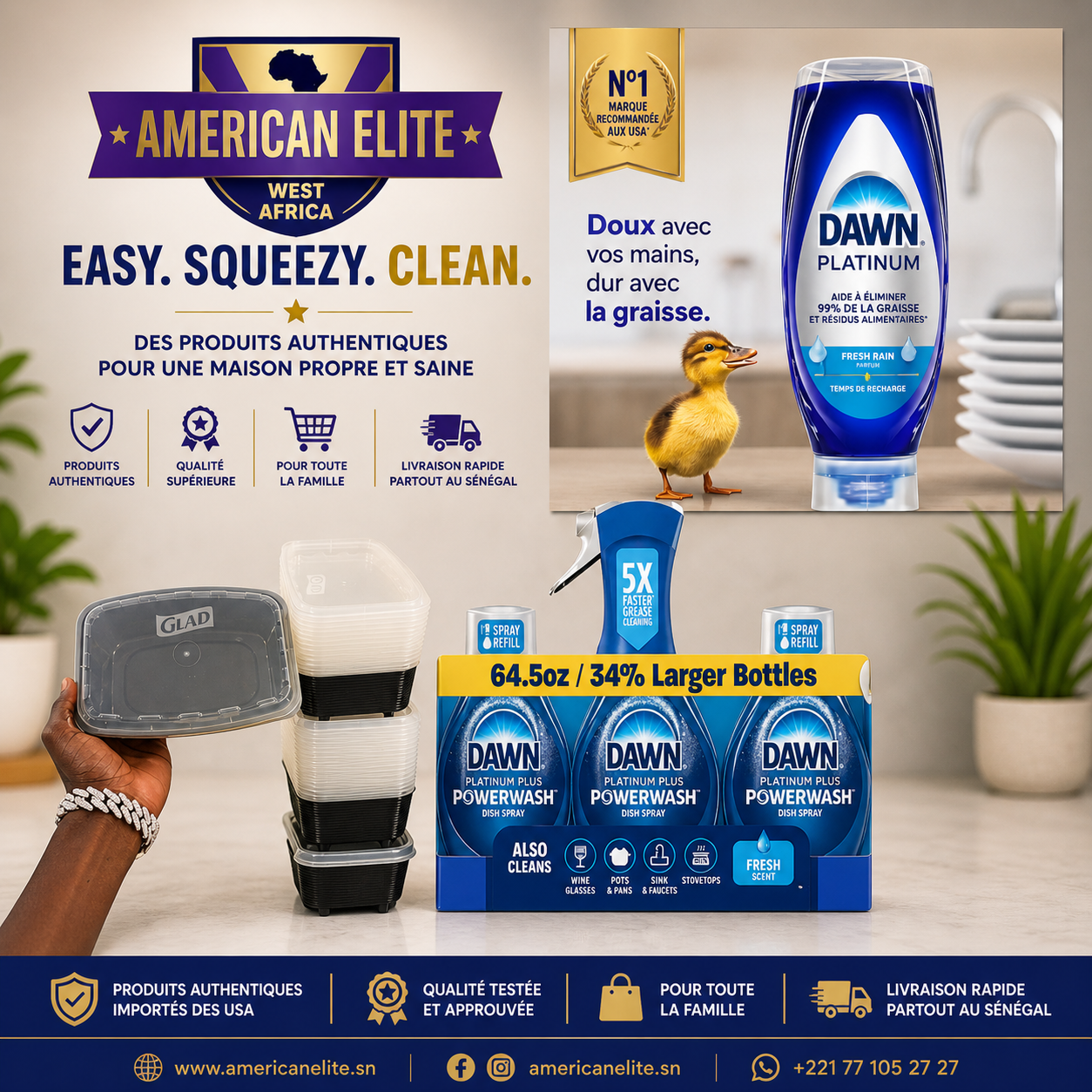 Essentiels Maison Américains au Sénégal | American Elite