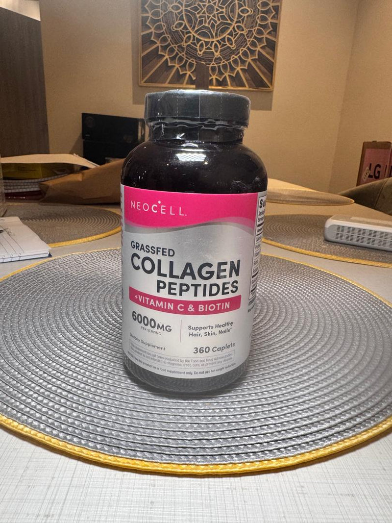 NeoCell Grassfed Collagen Peptides + Vitamin C & Biotin – Collagène 6 000 mg par portion, 360 comprimés | Dakar Sénégal