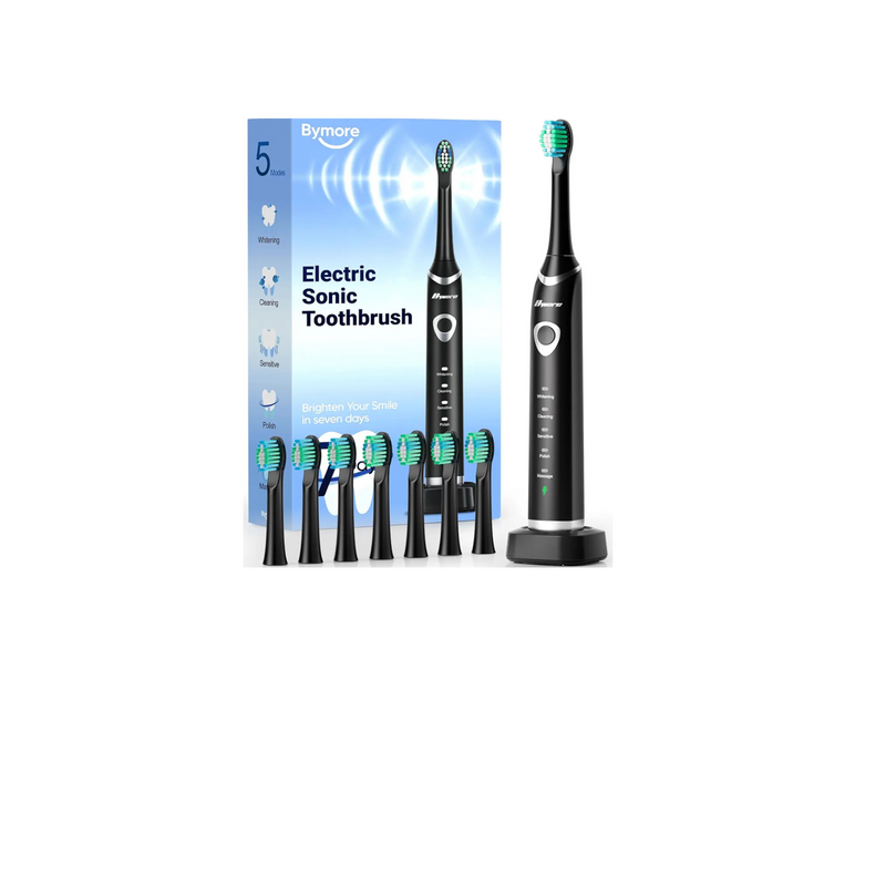 Bymore Electric Toothbrush 7 Brush Heads
