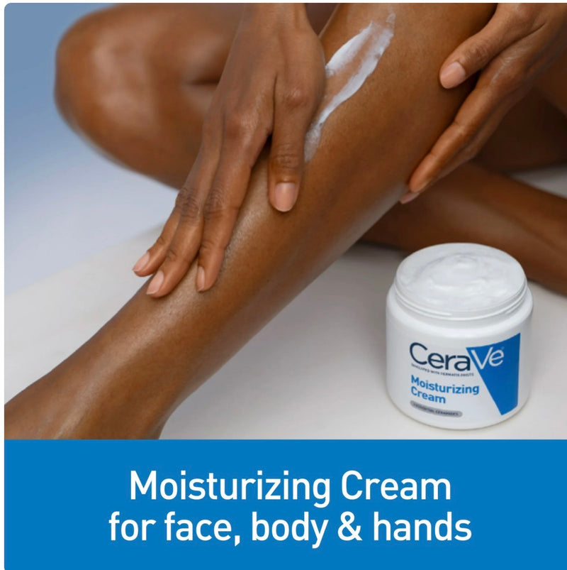 Crème Hydratante CeraVe – 3 Céramides & Acide Hyaluronique | Peaux Sèches & Sensibles