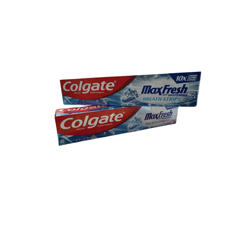 Colgate Maxfresh with Whitening Breath Strips Toothpaste – Fraîcheur Intense | American Elite