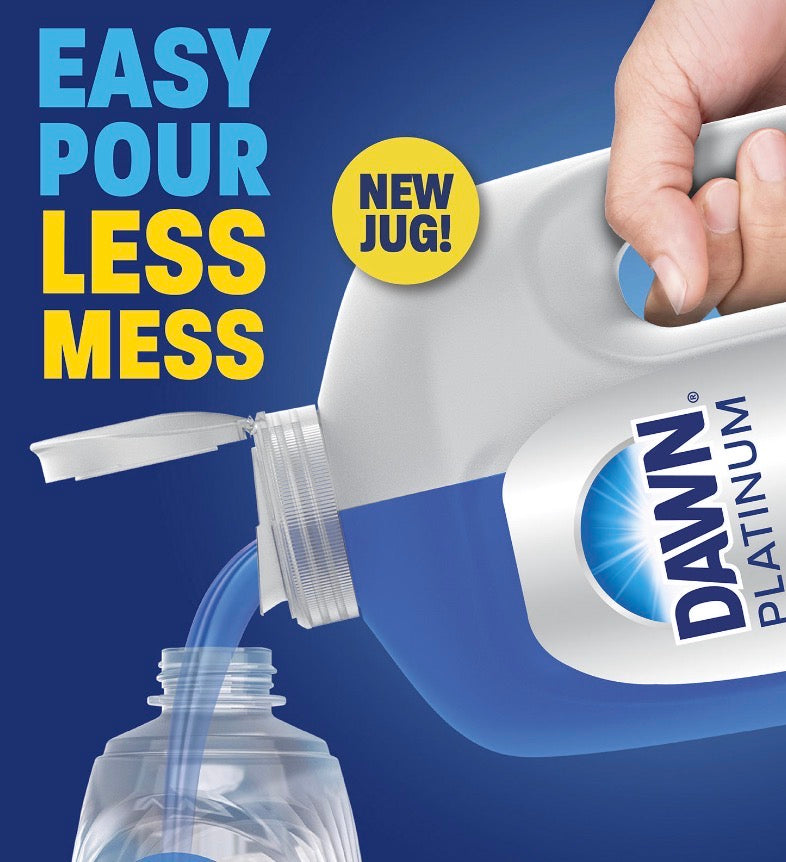 Dawn Platinum Liquide Vaisselle Grand Format 2.66 L — Dégraissant Puissant Américain Authentique | Livraison Gratuite à Dakar