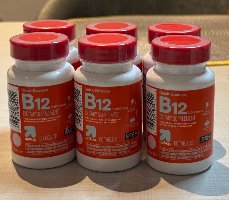 UpUp B12 2500 mcg – Comprimés à Dissolution Rapide Cerise | Authentique USA