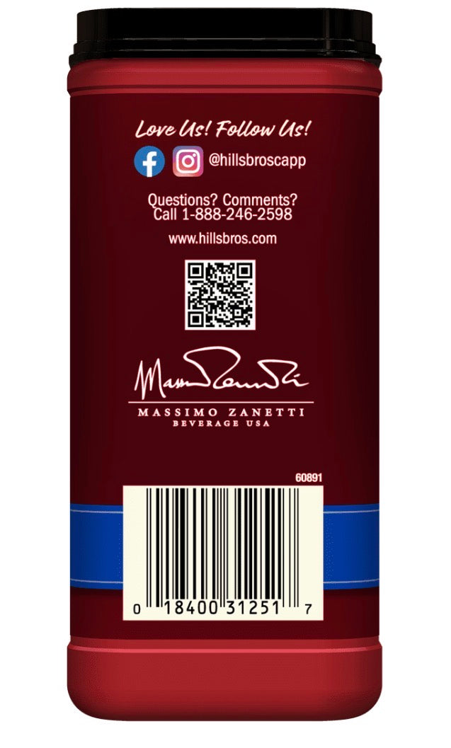 Hills Bros. Cappuccino Vanille Française – Format Familial 16 oz | Café Américain Authentique