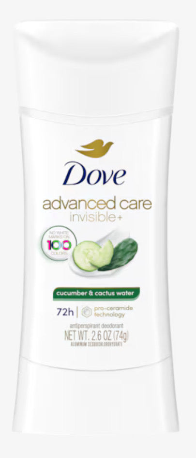 Dove Advanced Care Deodorant Cucumber and Cactus Water - No White Marks | American Elite Senegal