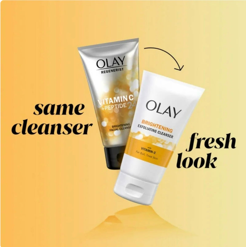 Nettoyant Exfoliant Éclaircissant Olay à la Vitamine C