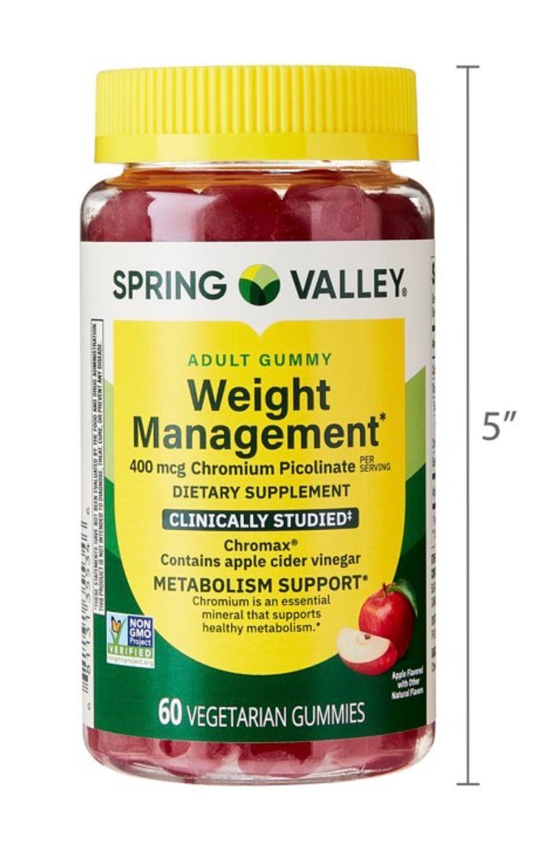 Spring Valley Weight Management – Clinically Studied Metabolism Support | Chromium Picolinate 400 mcg