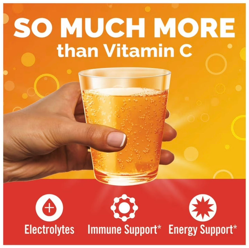 Emergen-C 1000 mg Vitamin C Dietary Supplement – Immune Support & Energy Boost | 30 Packets (Orange & Raspberry)
