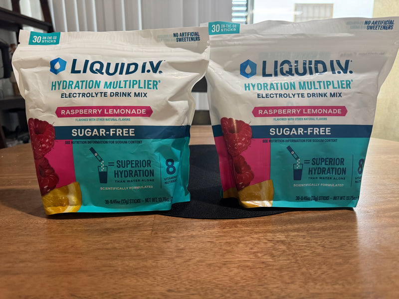 Liquid I.V. Hydration Multiplier Sans Sucre Limonade Framboise 30 Sachets — Boisson Américaine Authentique | Livraison Gratuite à Dakar