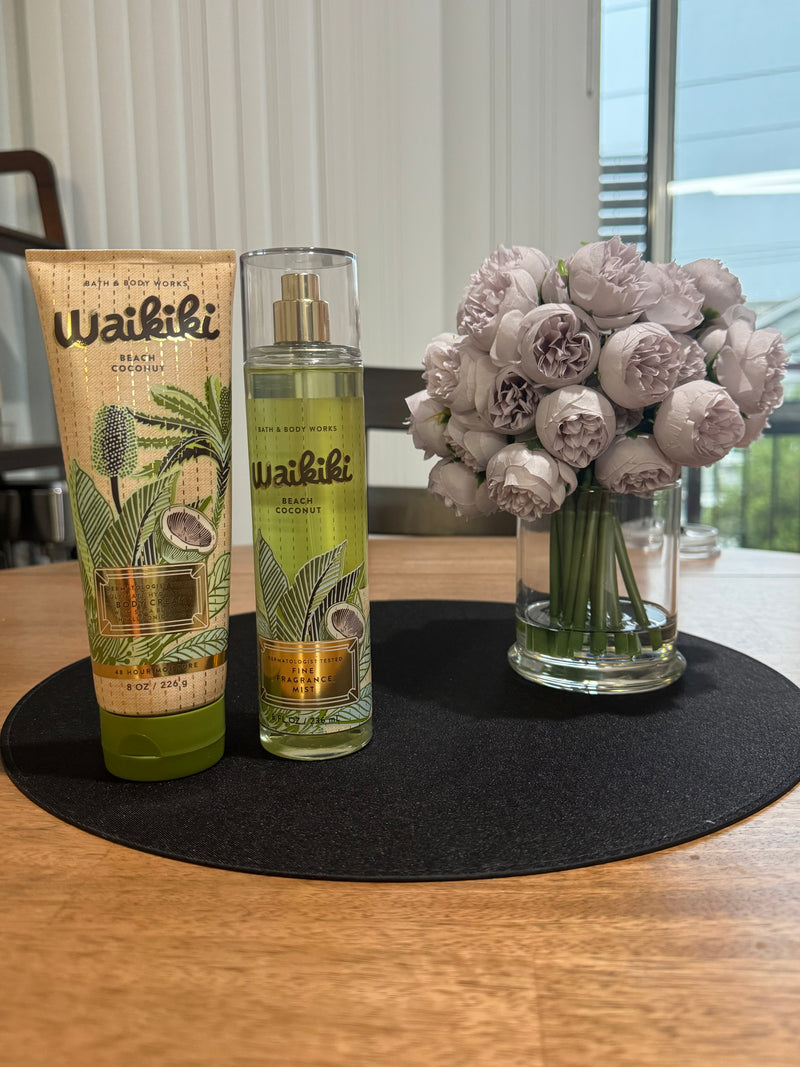 Bath & Body Works Waikiki Beach Coconut — Brume Parfumée Tropicale Américaine Authentique | Livraison Gratuite à Dakar