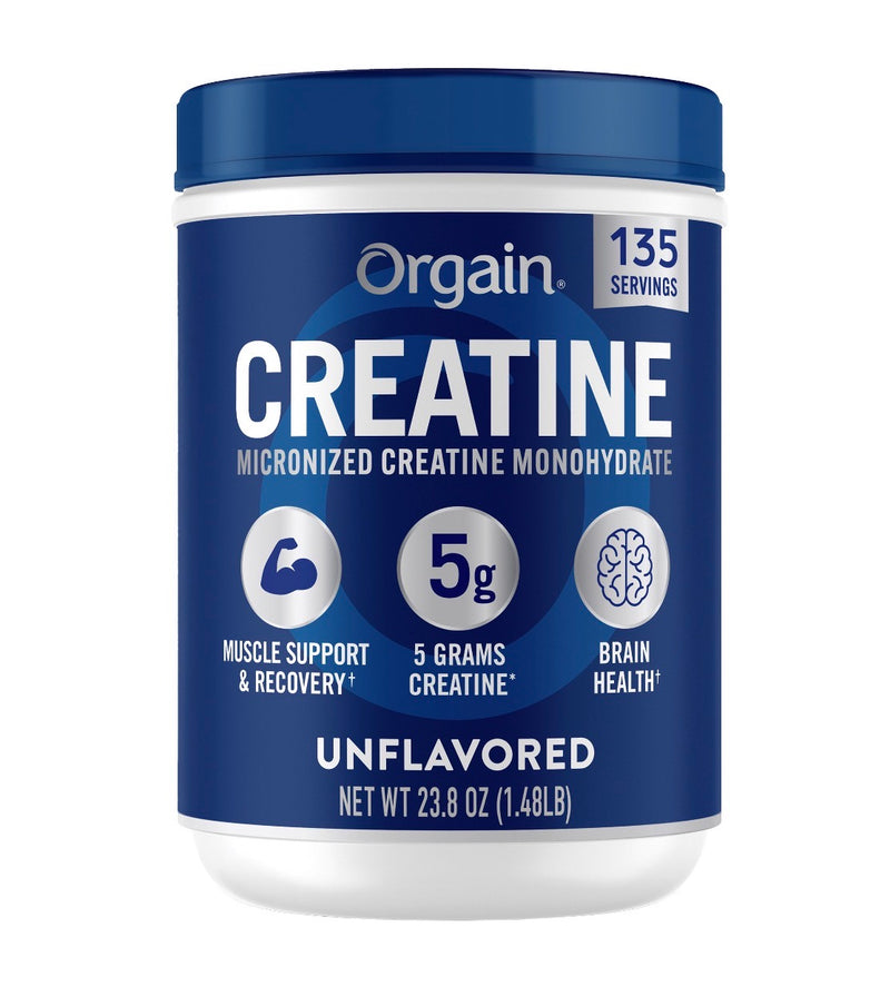 Orgain Créatine Monohydrate 5g — 135 Portions | Supplément Américain Authentique | Livraison Gratuite à Dakar