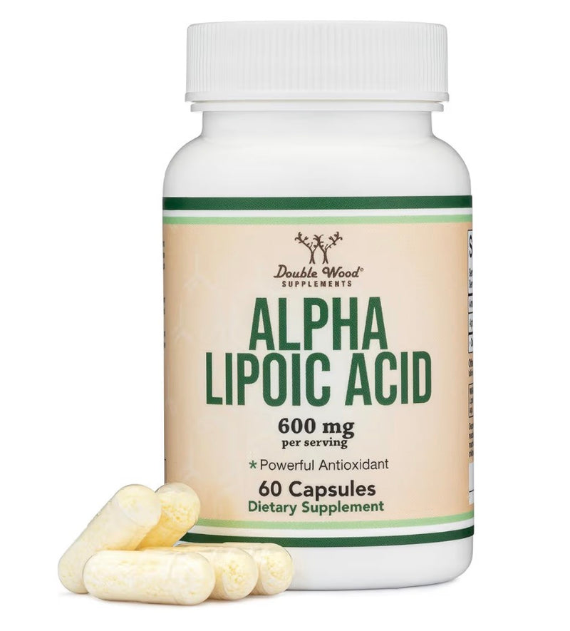 Double Wood Acide Alpha-Lipoïque 600 mg – 60 Capsules | American Elite