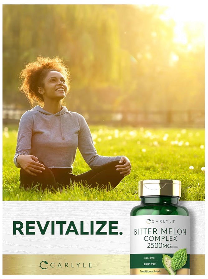 Melon Amer Complexe 2500 mg — 200 Capsules | Soutien Glycémie & Santé Métabolique | Produit Américain Authentique