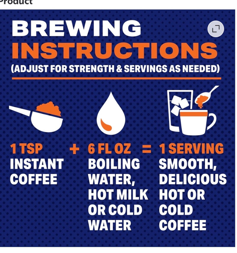 Folgers 8 0z Instant Coffee