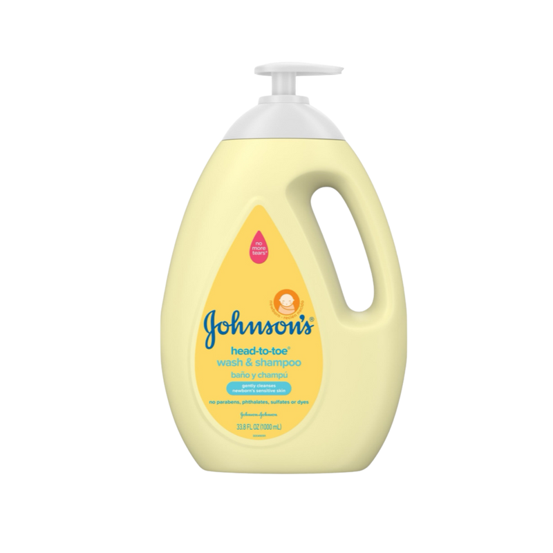Johnson's Head to Toe Tear-Free Baby Wash & Shampoo Value Size