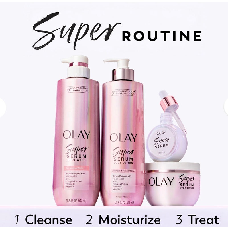 Olay Super Serum Body Lotion – Soin Corps Anti-Âge 5-en-1 | Produit Américain Authentique