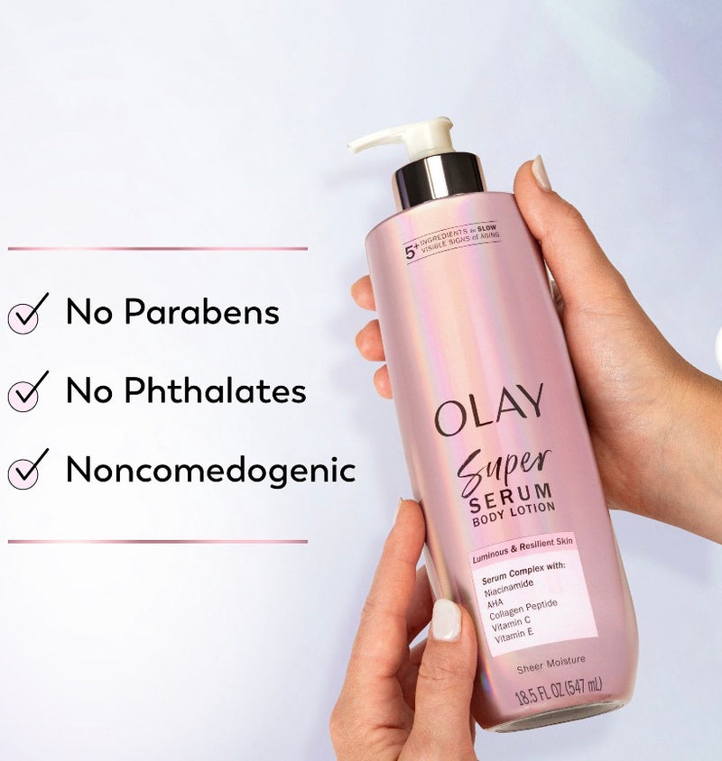 Olay Super Serum Body Lotion – Soin Corps Anti-Âge 5-en-1 | Produit Américain Authentique