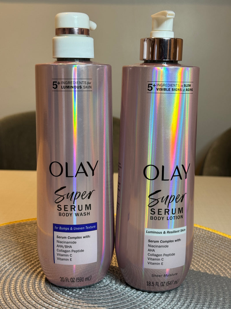 Olay Super Serum Body Lotion – Soin Corps Anti-Âge 5-en-1 | Produit Américain Authentique
