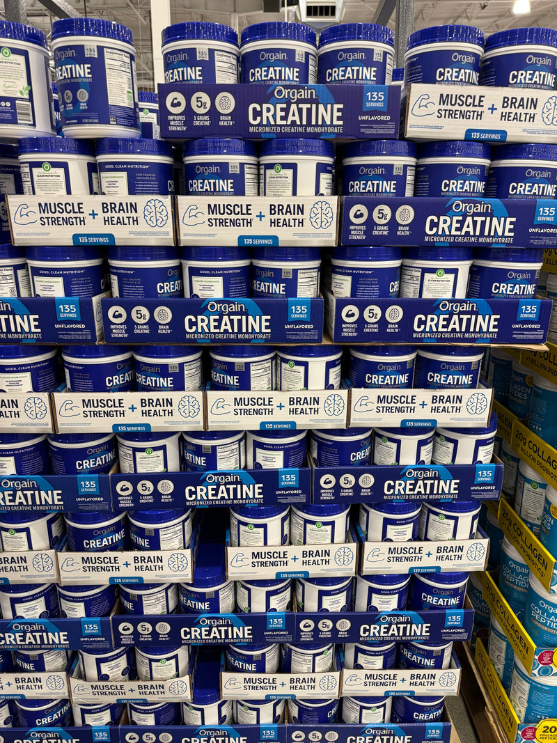 Orgain Créatine Monohydrate 5g — 135 Portions | Supplément Américain Authentique | Livraison Gratuite à Dakar