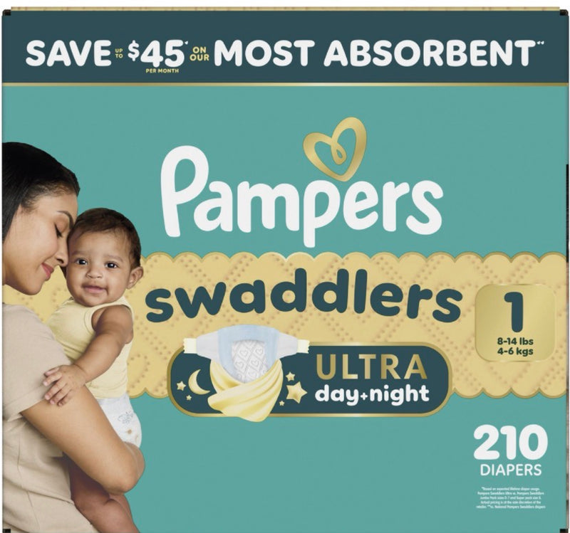 Pampers Swaddlers Taille 6 (120 Couches) – Ultra Absorbantes Jour & Nuit