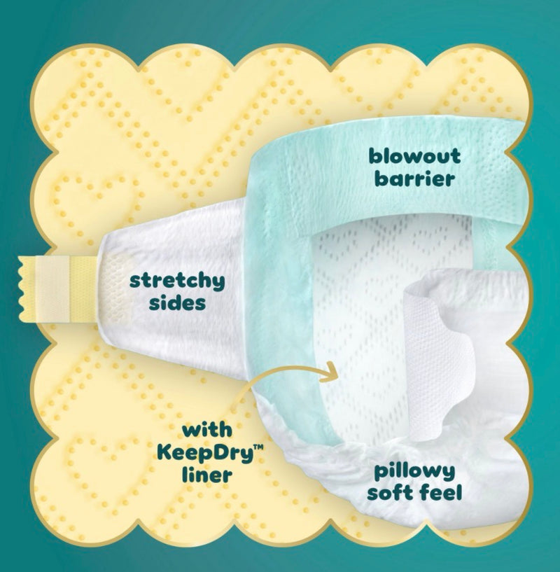 Pampers Swaddlers Taille 6 (120 Couches) – Ultra Absorbantes Jour & Nuit