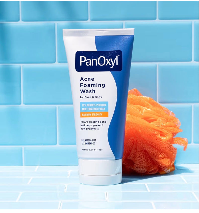 PanOxyl Nettoyant Moussant Anti-Acné au Peroxyde de Benzoyle 10 %
