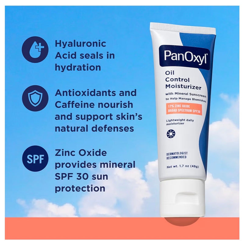 PanOxyl AM Hydratant Contrôle Sébum SPF 30