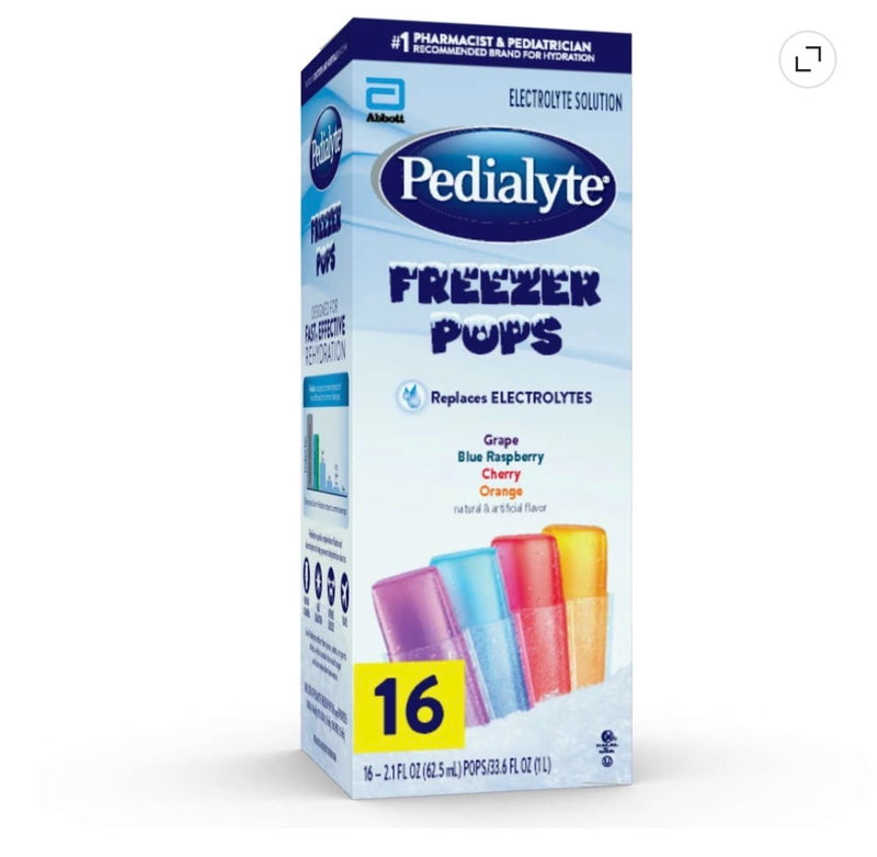 Pedialyte Freeze Pops 16 Count – Réhydratation Américaine Authentique | American Elite