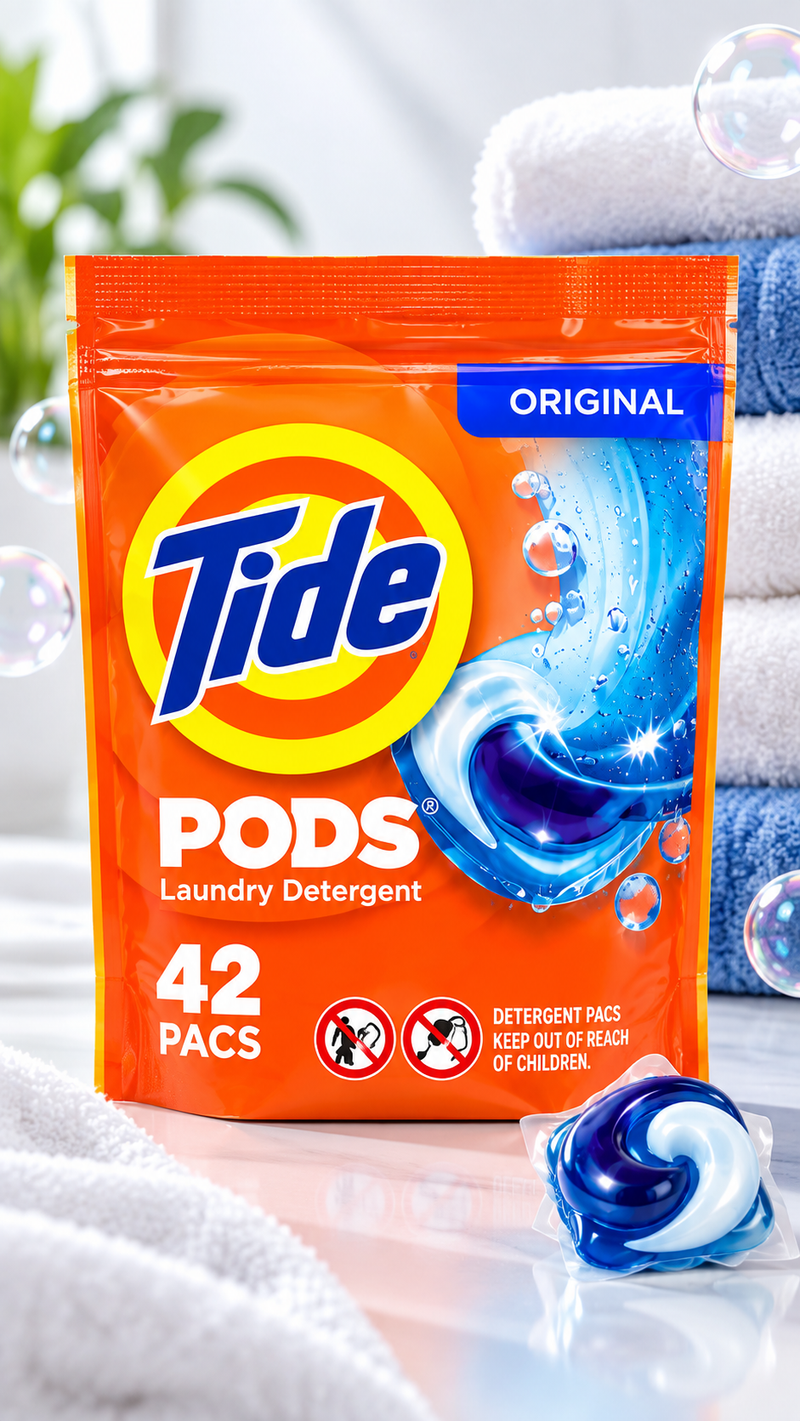 Tide PODS 42 Capsules de Lessive – Produit Américain Authentique | Dakar Sénégal