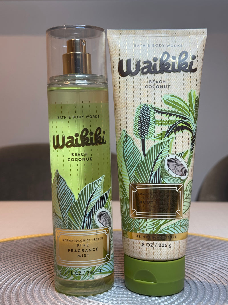 Bath & Body Works Waikiki Beach Coconut — Brume Parfumée Tropicale Américaine Authentique | Livraison Gratuite à Dakar